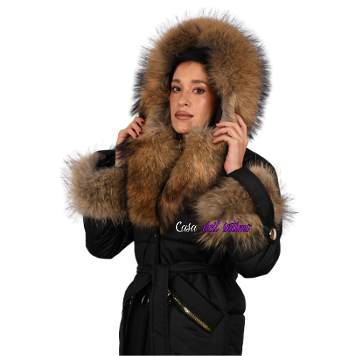 PARKA SA KRZNOM 18295P4 CRNA (5)
