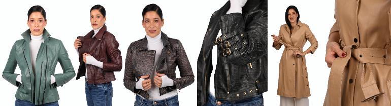 ŽENSKE KOŽNE JAKNE